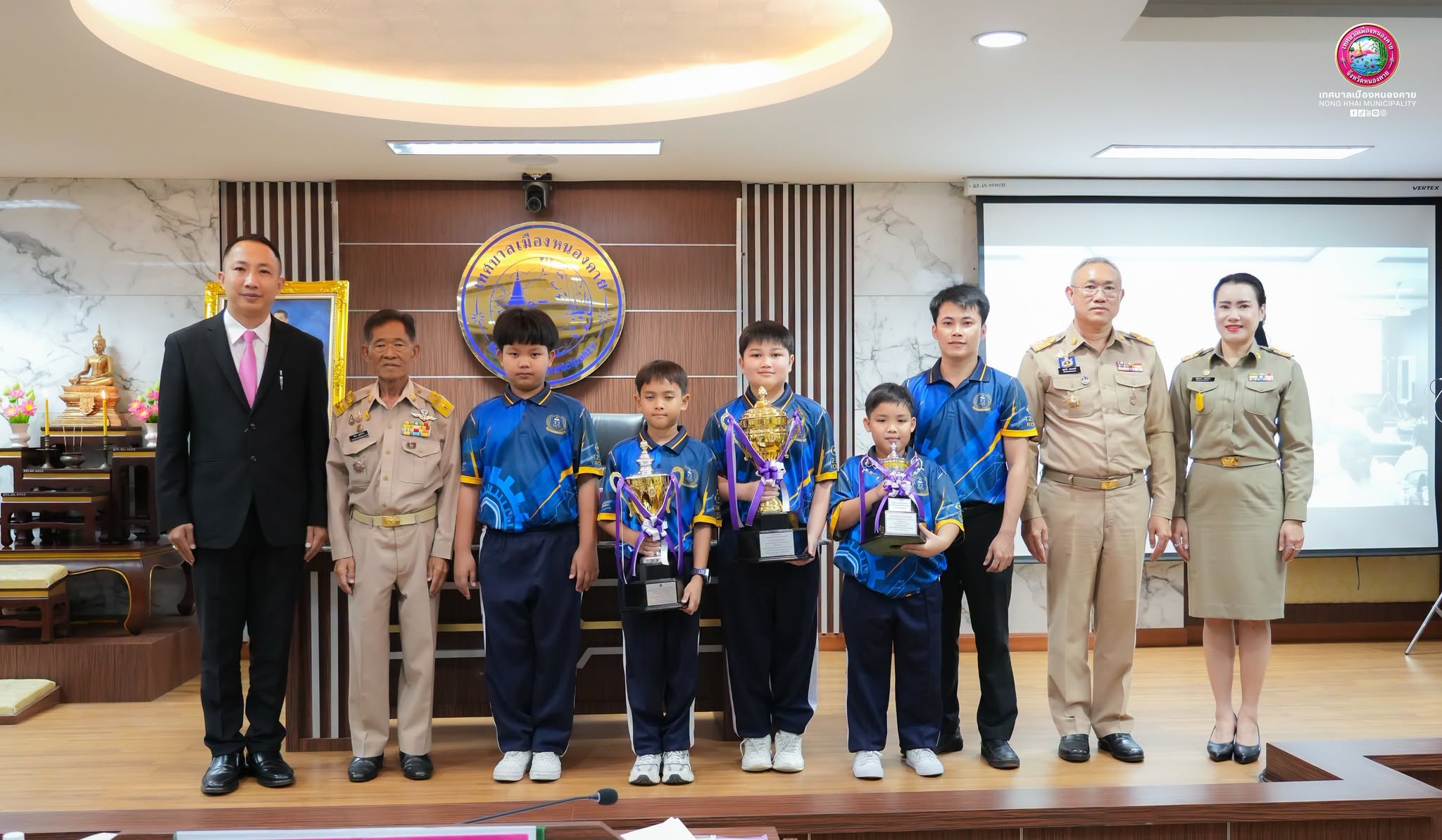 ทีม T2MEP Robot เข้ารับการแสดงความยินดีจากเทศบาลเมืองหนองคาย